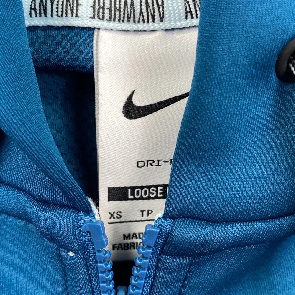 Nike Sabrina Dri FIT Hoodie Women XS Teal Blue Full Zip Basketball IH3916